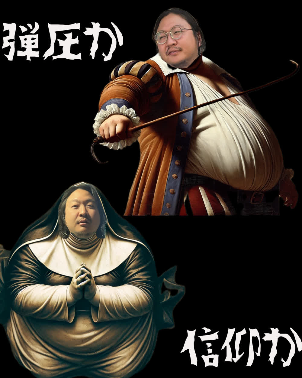 M.S Tacos VS 邪神教 メインビジュアル（弾圧か信仰か）